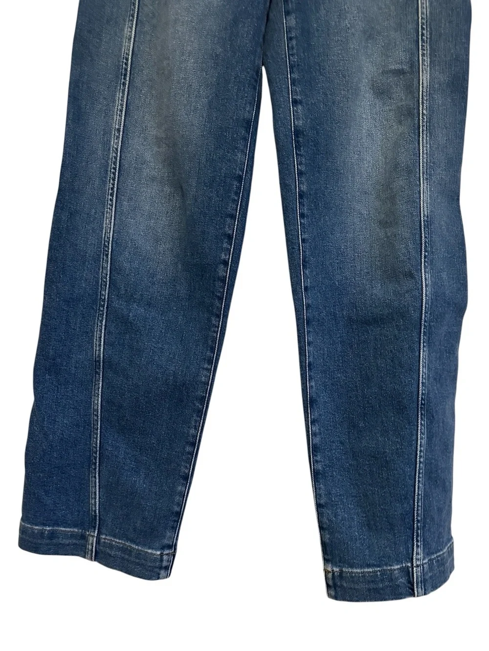 Madewell High Waist Tapered Denim 26 Vintage Wash Side Panel Jeans NWT - Picture 6 of 13